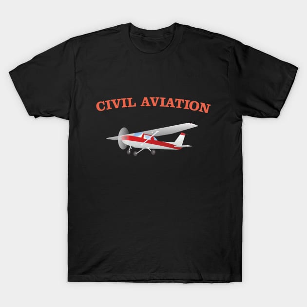 Civil Single-engined High Wing Airplane T-Shirt by NorseTech